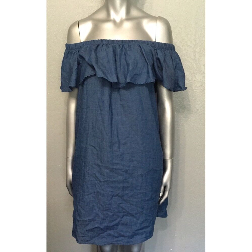 Women's Off-Shoulder Ruffle Dress Large - Picture 5 of 10
